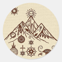 Motivos de montaña inspirados en celtas e inuits