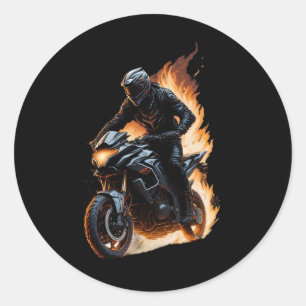 Pegatina Redonda Moto X