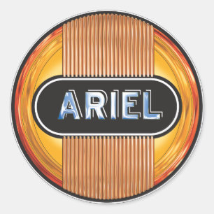 Pegatina Redonda Motocicletas Ariel