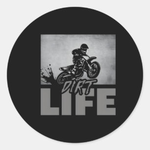 Pegatina Redonda Motocross Dirt Bike Motocross Dirt Bike Motocross