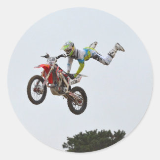 Pegatina Redonda Motocross extremo