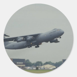 Pegatina Redonda Motor de arranque Lockheed C-141B