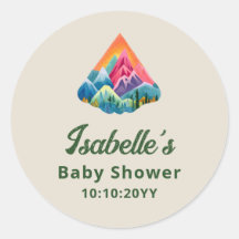Mountain Adventure espera Baby Shower