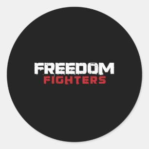 Pegatina Redonda Movimiento de Resistencia de la Libertad 4 de juli