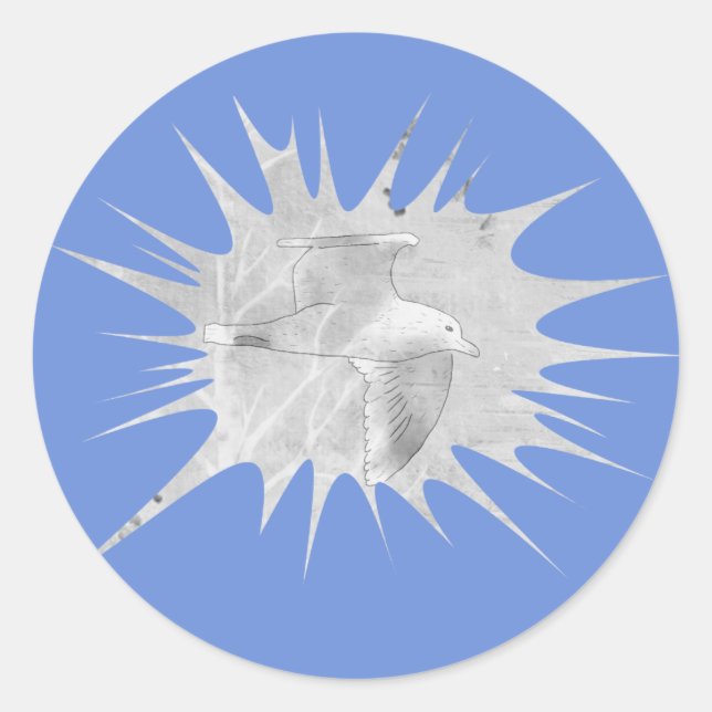 Pegatina Redonda Möwe  (Anverso)