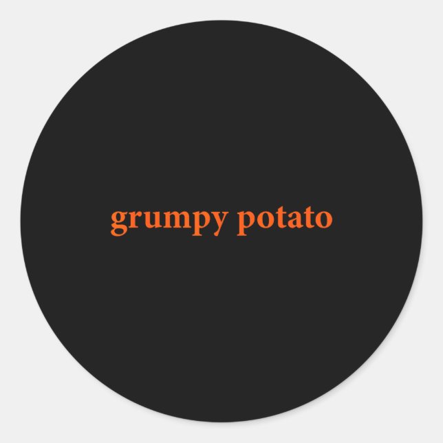 Pegatina Redonda Mpy Tato Funny Thanksgiving Matching Couples Humor (Anverso)