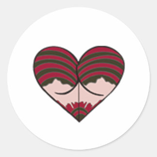 Pegatina Redonda mrs freddy butt