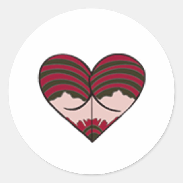 Pegatina Redonda mrs freddy butt (Anverso)