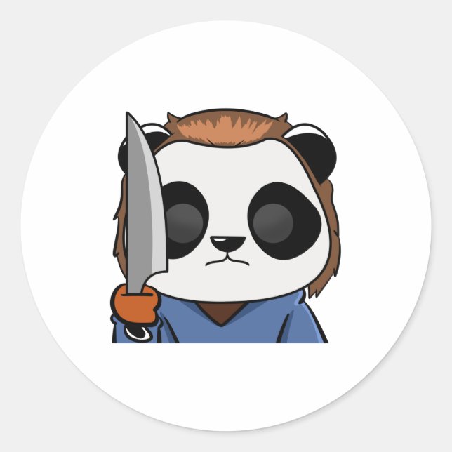 Pegatina Redonda mrs myers (Anverso)