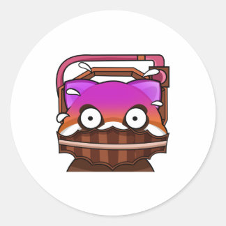 Pegatina Redonda mrs saw