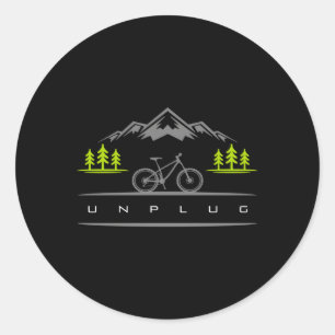 Pegatina Redonda Mtb Mountain Bike Mtb Mountain Bicicleta