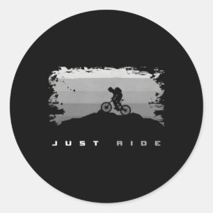 Pegatina Redonda Mtb Mountain Bike Mtb Mountain Bicicleta