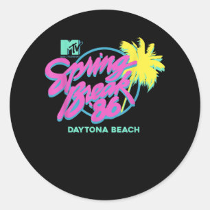 Pegatina Redonda MTV Spring Break Daytona Beach