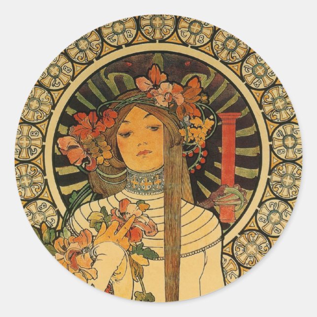 Pegatina Redonda Mucha La Trappistine (Anverso)