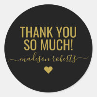 Muchas gracias a la tipografía moderna oro negro