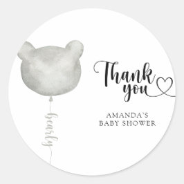 Pegatina Redonda Muchas gracias antes