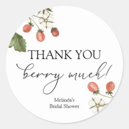 Pegatina Redonda Muchas gracias Berry