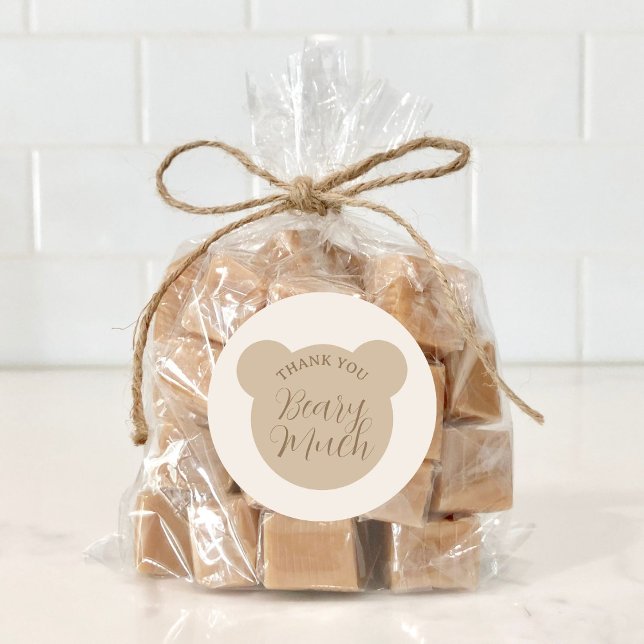 Pegatina Redonda Muchas gracias por Baby Shower (Subido por el creador)