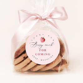 Pegatina Redonda Muchas gracias por venir