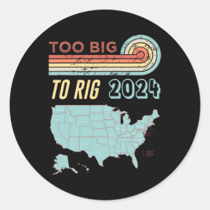 Pegatina Redonda Mucho Que Hacer Al Decir Que Trump 2024 Es Una Cit