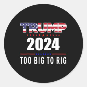 Pegatina Redonda Mucho Que Hacer Diciendo Que Trump 2024 Es Diverti