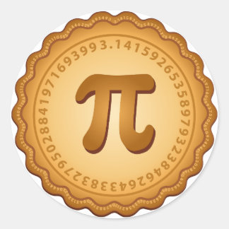 Pegatina Redonda Muchos Pegatinas de Pi