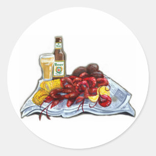 Pegatina Redonda Mudbugs y Brew