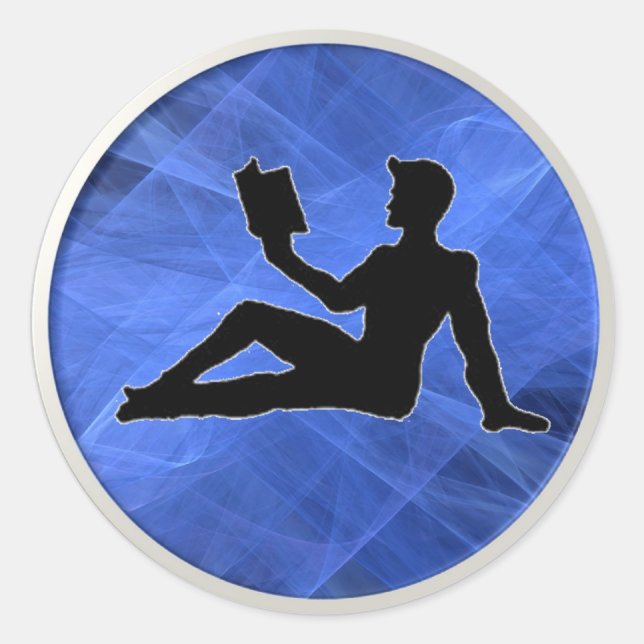 Pegatina Redonda Mudflap Guy (Anverso)