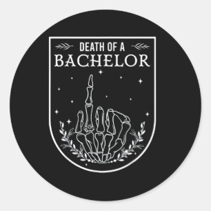 Pegatina Redonda Muerte De Un Bachiller En La Sensación Boda Bride 