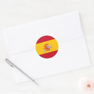Pegatina Redonda Muestra tus colores - España
