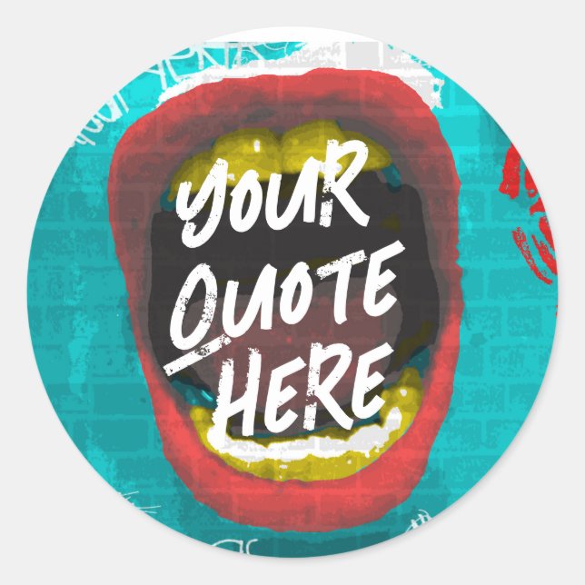 Pegatina Redonda Mugabe (Anverso)