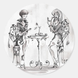 Pegatina Redonda Mujeres