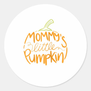 Pegatina Redonda Mujeres Halloween Embarazo disfraces Mommys