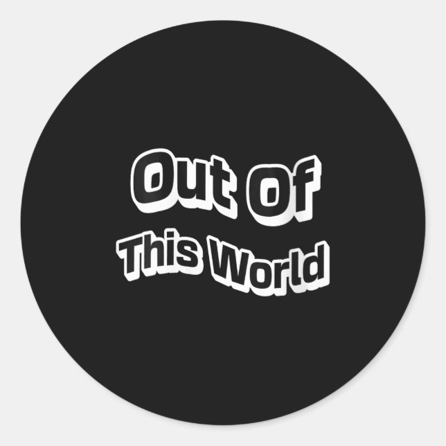 Pegatina Redonda Mujeres Más Allá De La Galaxia De Vibes Cósmicas I (Anverso)