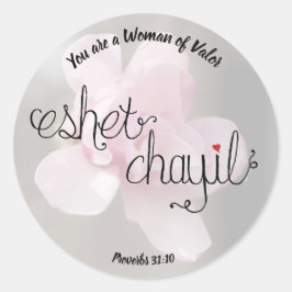 Pegatina Redonda Mujeres Pegatinas de valor