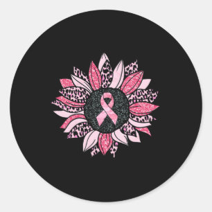 Pegatina Redonda Mujeres Warri sobre la conciencia sobre el cáncer 