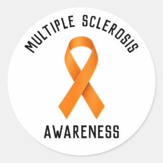 Pegatina Redonda Multiple Sclerosis Awareness Round Car Magnet 