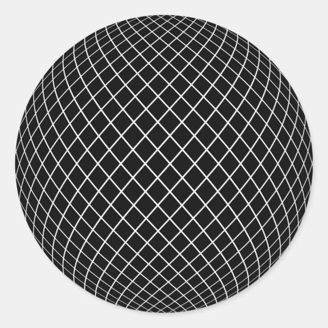 Pegatina Redonda Mundo oscuro (Anverso)