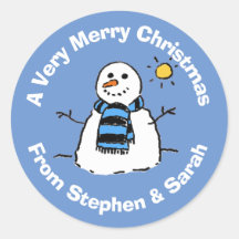 Muñeco de nieve de Navidad personalizado Clásico R