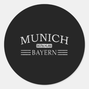 Pegatina Redonda Munich Bayern Deutschland Bavaria Gery