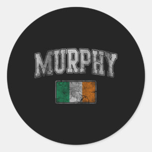 Pegatina Redonda Murphy, bandera irlandesa, Irlanda, problemas del 