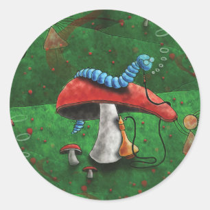 Pegatina Redonda Mushroom mágico
