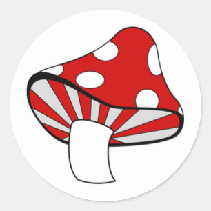 Pegatina Redonda Mushroom mágico