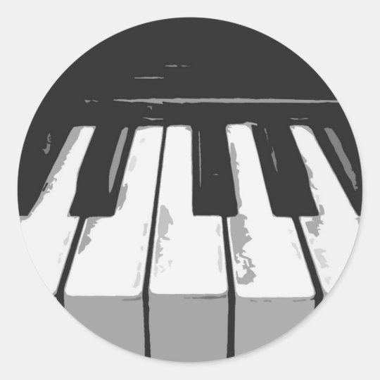 Pegatina Redonda music_PIANO