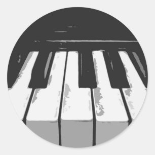 Pegatina Redonda music_PIANO