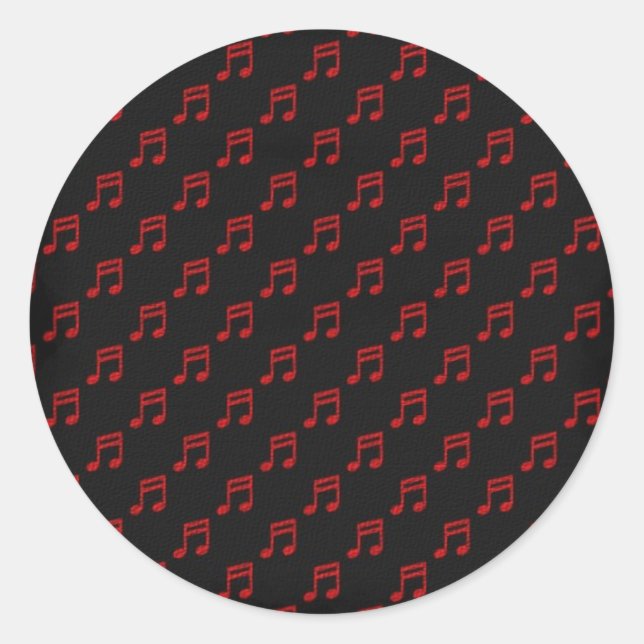 Pegatina Redonda music sticker (Anverso)