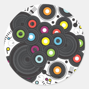 Pegatina Redonda Música del siglo XX