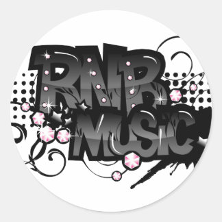Pegatina Redonda Música RNB