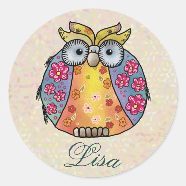 Pegatina Redonda Mustereule  (Anverso)