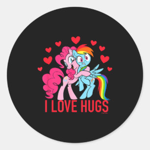 Pegatina Redonda My Little Pony Día de San Valentín Pinkie Pie Arco